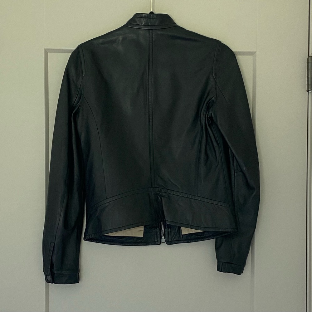 Coach Women’s Black Leather Jacket - Size XS - Picture 2 of 3